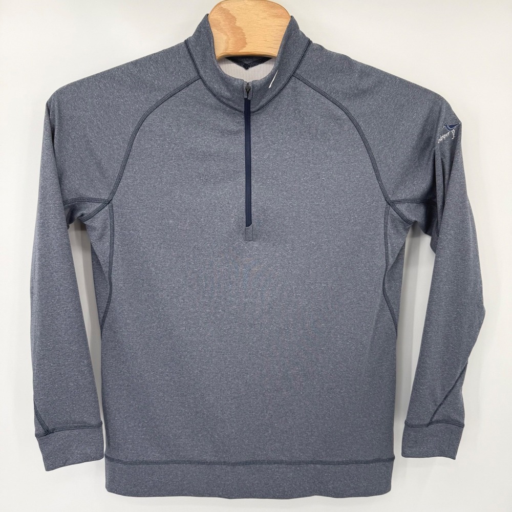 Kjus Pullover Men 52/L Blue Keano Half-Zip Heathered Long Sleeve Sandpiper Golf